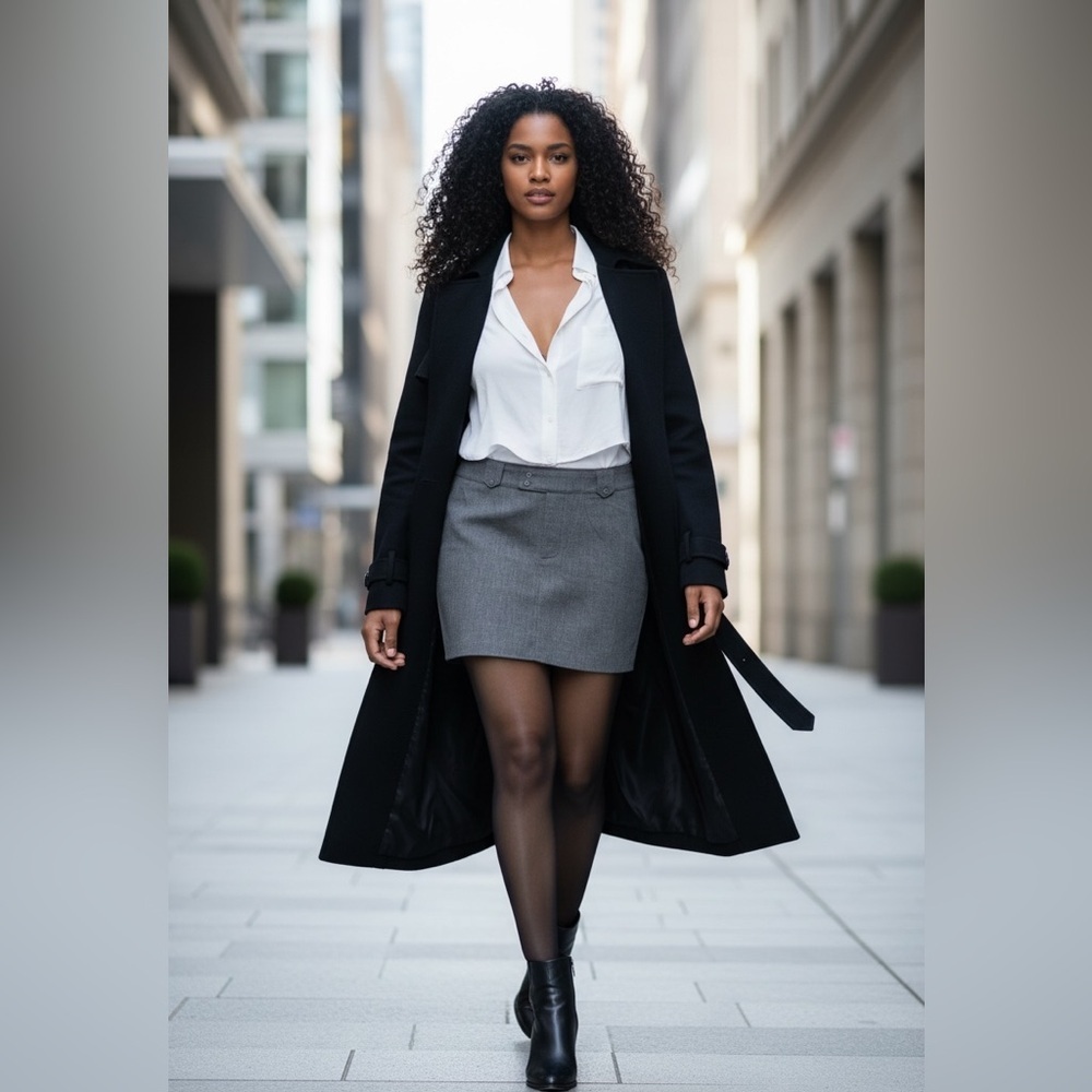 PrettyLittleThing Gray Mini Skirt - Picture 8 of 8